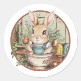 Farmcore Ramen Bunny Ronde Sticker