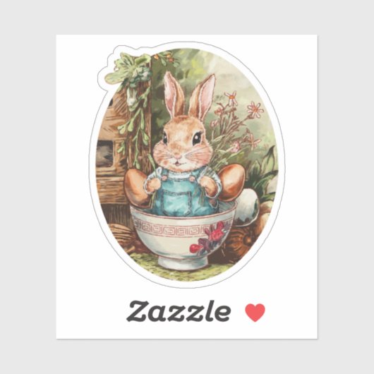 Farmcore Ramen Bunny Sticker (Vel)