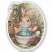 Farmcore Ramen Bunny Sticker (Voorkant)