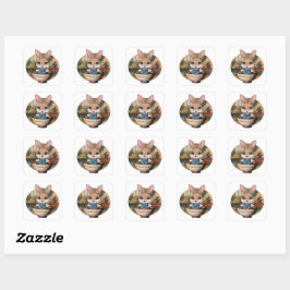 Farmcore Ramen Bunny Vierkante Sticker