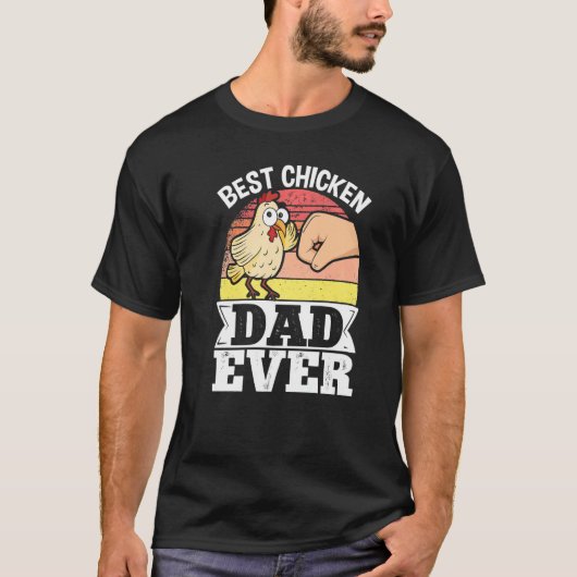 Farmer Animal Pet Best Chicken Pap Ever Kippen T-shirt (Voorkant)