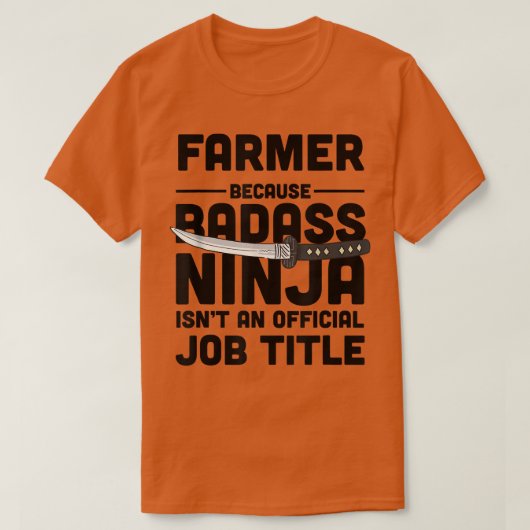 Farmer Badass Ninja T-shirt (Design voorkant)