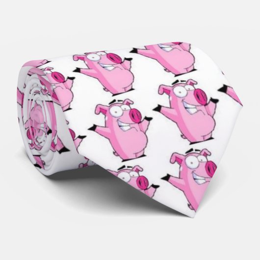 Farmer Bob's Pig Boerderij Stropdas (Opgerold)