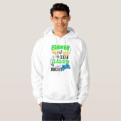 Farmer by Day Gamer by Night Hoodie (Voorkant volledig)