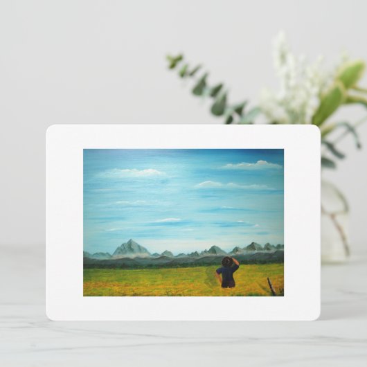 Farmer Canola Boerderij Wedding Invitation (Staand voorkant)