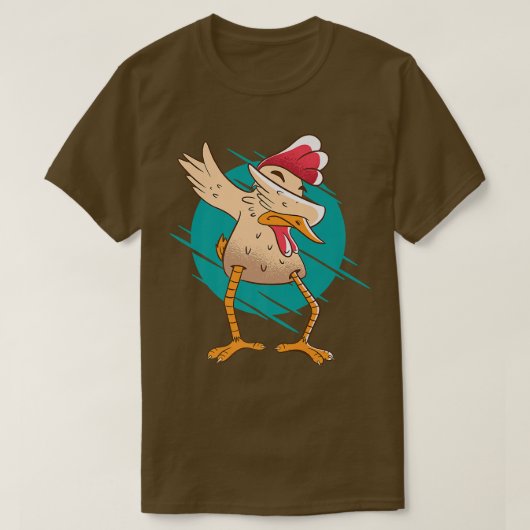 Farmer Chicken Egg Chicken Dabbing Dance grappige T-shirt (Design voorkant)