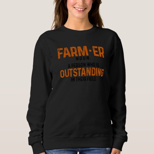 Farmer Definition Noun Farmer Agriculture Tractor  Trui (Voorkant)