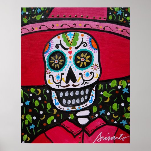 FARMER DIA DE LOS MUERTOS BONITO POSTER (Voorkant)