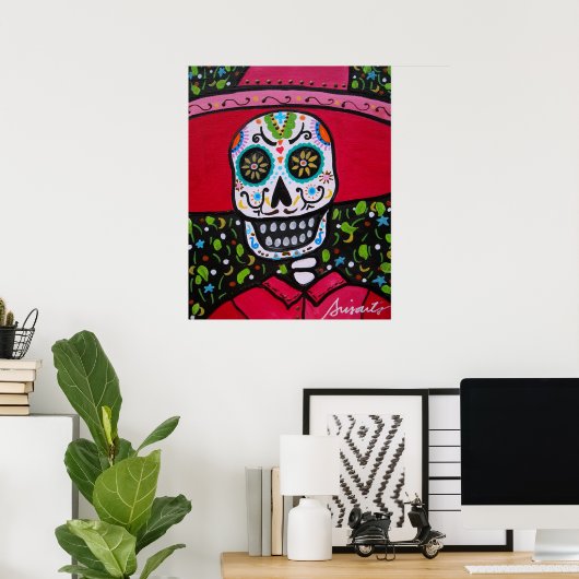 FARMER DIA DE LOS MUERTOS BONITO POSTER (Thuiskantoor)