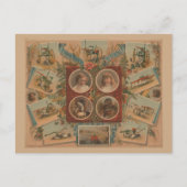 Farmer die werktuigen opblaast Ephemera Briefkaart (Voorkant)