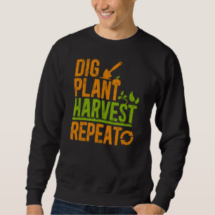Farmer Dig Plant Harvest Repeat Boerderij Farming Trui