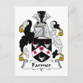 Farmer Family Crest Briefkaart (Voorkant)