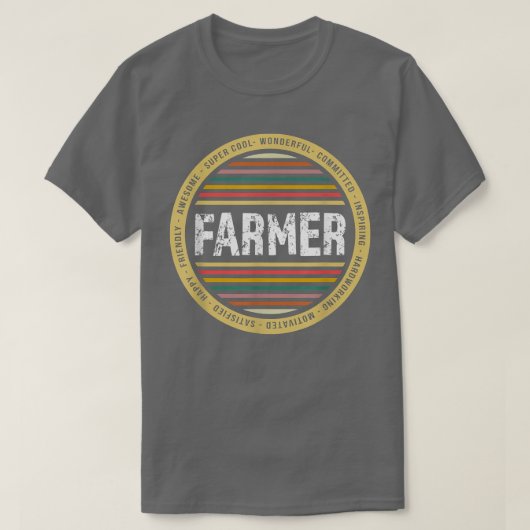 Farmer Funny Profession Birthday T-shirt (Design voorkant)