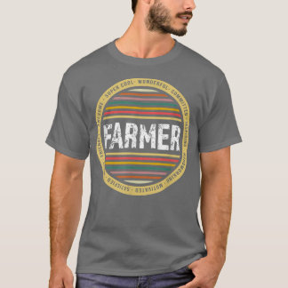 Farmer  Funny Profession Birthday  T-shirt
