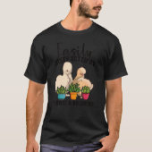 Farmer Gardening Garden Rooster Boerderij Silkie C T-shirt (Voorkant)