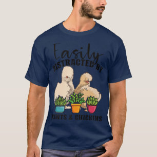 Farmer Gardening Garden Rooster Boerderij Silkie C T-shirt