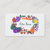 FARMER GARDENING Modern landschap Gardener Veg Visitekaartje (Voorkant)