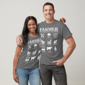 Farmer Gift Idea Farming Agriculture Patriotic T-shirt (Unisex)