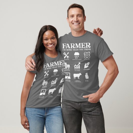 Farmer Gift Idea Farming Agriculture Patriotic T-shirt (Unisex)