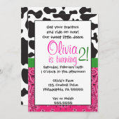 Farmer Girl geïnspireerd op uitnodiging (Voorkant / Achterkant)