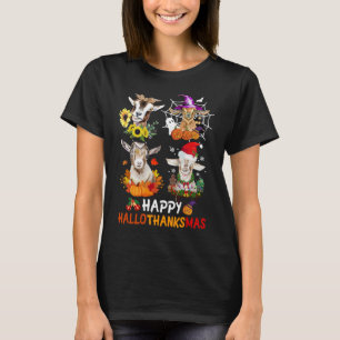 Farmer Goat Hanksmas Shirt, Goat Lover Happy T-shirt