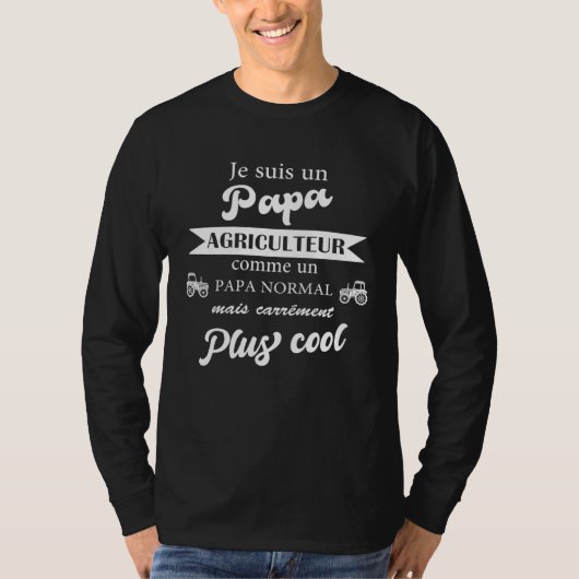 Farmer Grandpa I m a Downright Cooler Farmer Dad T-shirt (Voorkant)