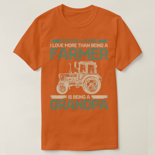 Farmer Grandpa Tractor  T-shirt (Design voorkant)