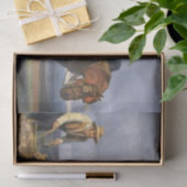 Farmer Horse Plow Boy Frans Land Craft Tissuepapier (Geschenk)