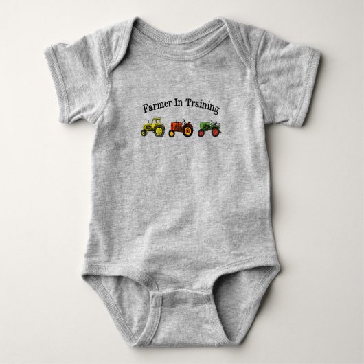 Farmer In Training Baby Bodysuit (Voorkant)