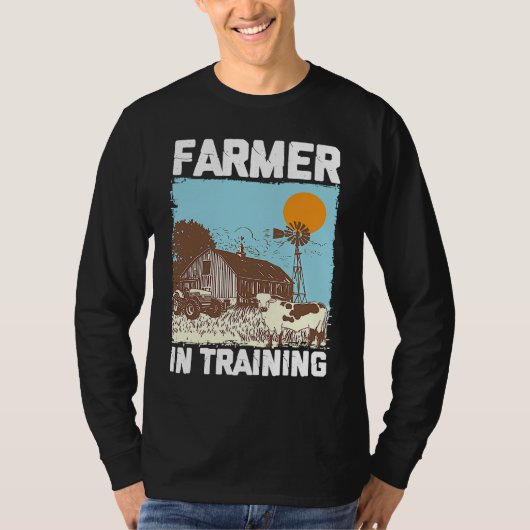 Farmer In Training I Agriculture Farming T-shirt (Voorkant)