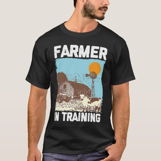 Farmer In Training I Agriculture Farming T-shirt (Voorkant)