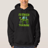 Farmer In Training Tractors Driver Strongman Costu Hoodie (Voorkant)