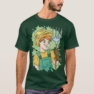 Farmer Kind Boy Boerderij Guy T-shirt