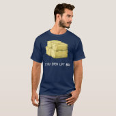 Farmer Lift Bro Funny Hay Bale Farming Exercise T-shirt (Voorkant volledig)