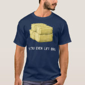 Farmer Lift Bro Funny Hay Bale Farming Exercise T-shirt (Voorkant)