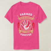 Farmer mam en dochter Best Friend Forever Proud T-shirt (Design voorkant)
