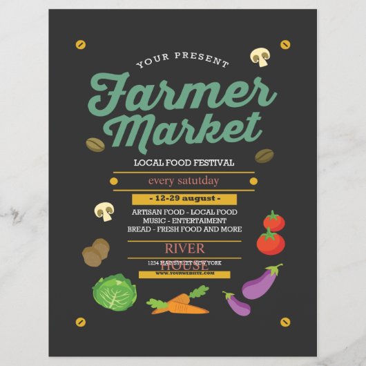 Farmer Market Flyer (Achterkant)