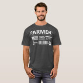Farmer Marking Farming Funny Boerderij Premium T-shirt (Voorkant volledig)