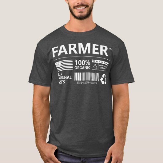 Farmer Marking Farming Funny Boerderij Premium T-shirt (Voorkant)
