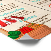 Farmer markt leraar waardering week sjabloon poster (Hoek)