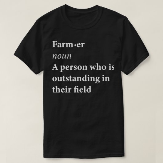 Farmer Noun is een persoon die in hun F T-shirt (Design voorkant)