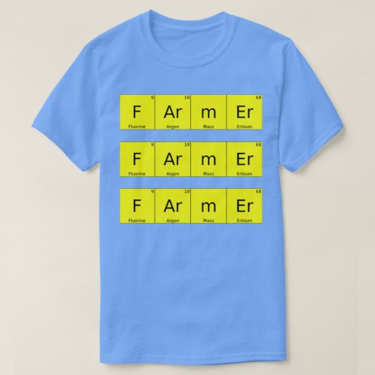 Farmer Periodic Table Funny Farmer Gift Perfect Gi T-shirt (Design voorkant)