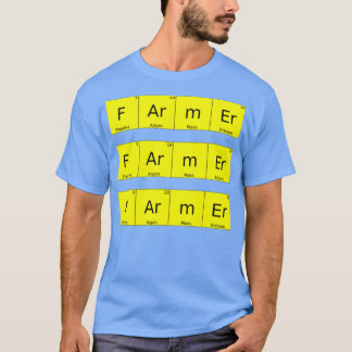 Farmer Periodic Table Funny Farmer Gift Perfect Gi T-shirt