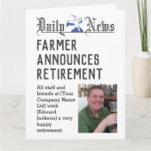 Farmer Retirement Kaart te personaliseren (Voorkant)