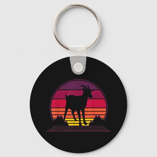 Farmer Retro Funny Boerderij Animal Gift Sleutelhanger (Voorkant)