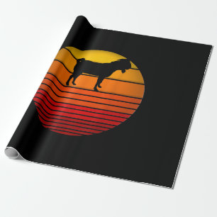 Farmer Retro Sunset Funny Boerderij Animal Goat Cadeaupapier