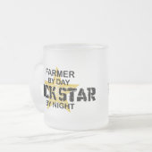 Farmer Rock Star by Night Matglas Koffiemok (Voorkant links)