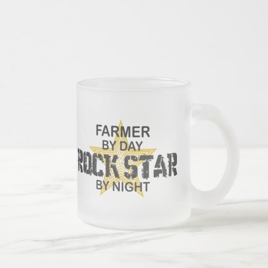 Farmer Rock Star by Night Matglas Koffiemok (Rechts)