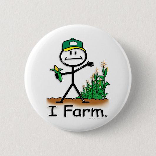 Farmer Ronde Button 5,7 Cm (Voorkant)