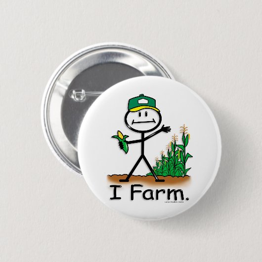 Farmer Ronde Button 5,7 Cm (Voorkant /achterkant)